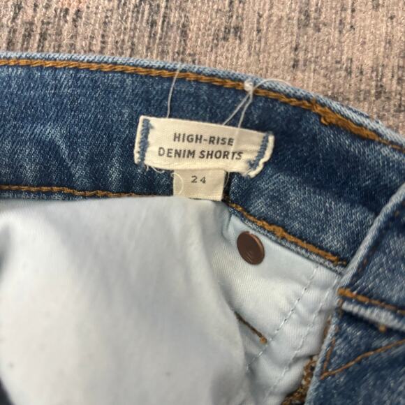 Madewell High Rise Denim Shorts Women's 24 - Picture 4 of 8